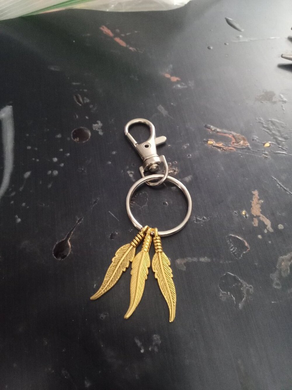 Feather Keychain Bag Charm